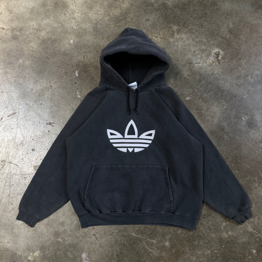 1990s Faded Adidas Trefoil Hoodie