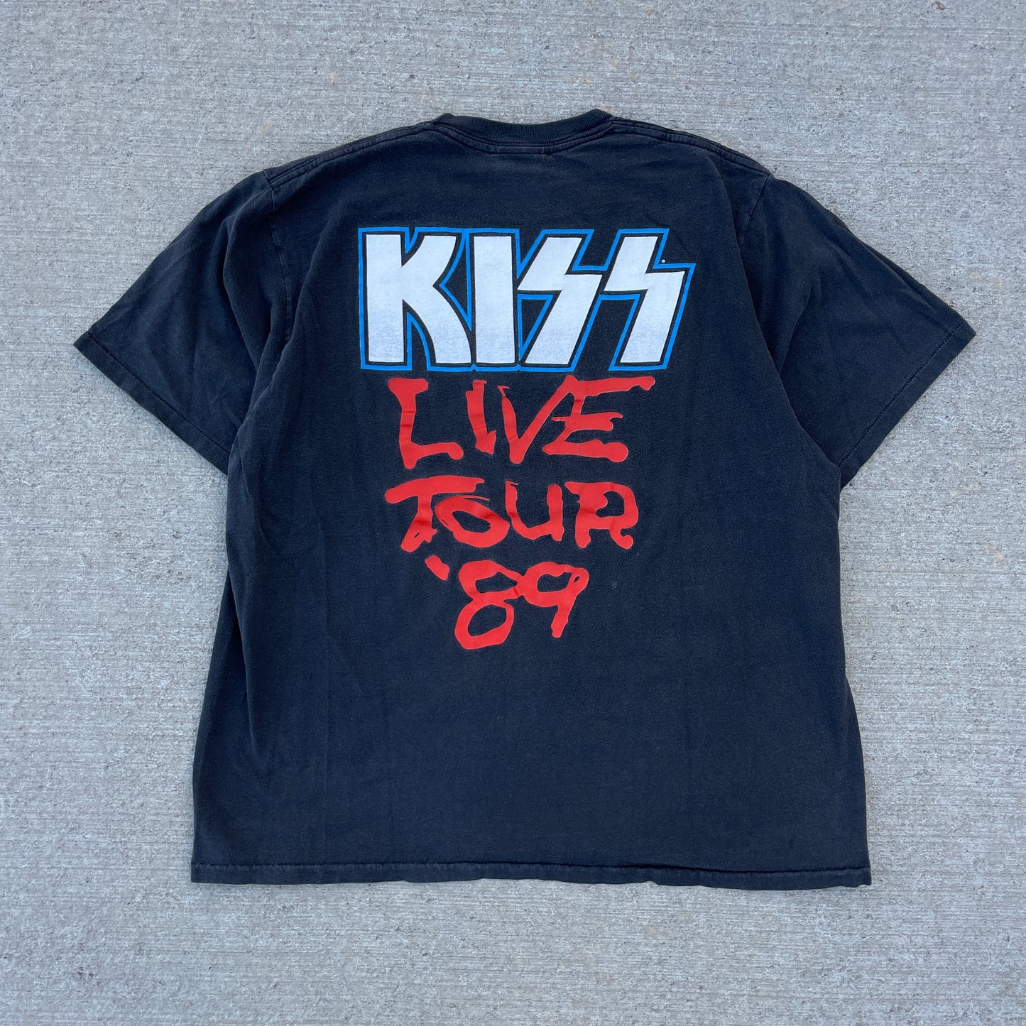 1989 Kiss Live Tour Band T-Shirt