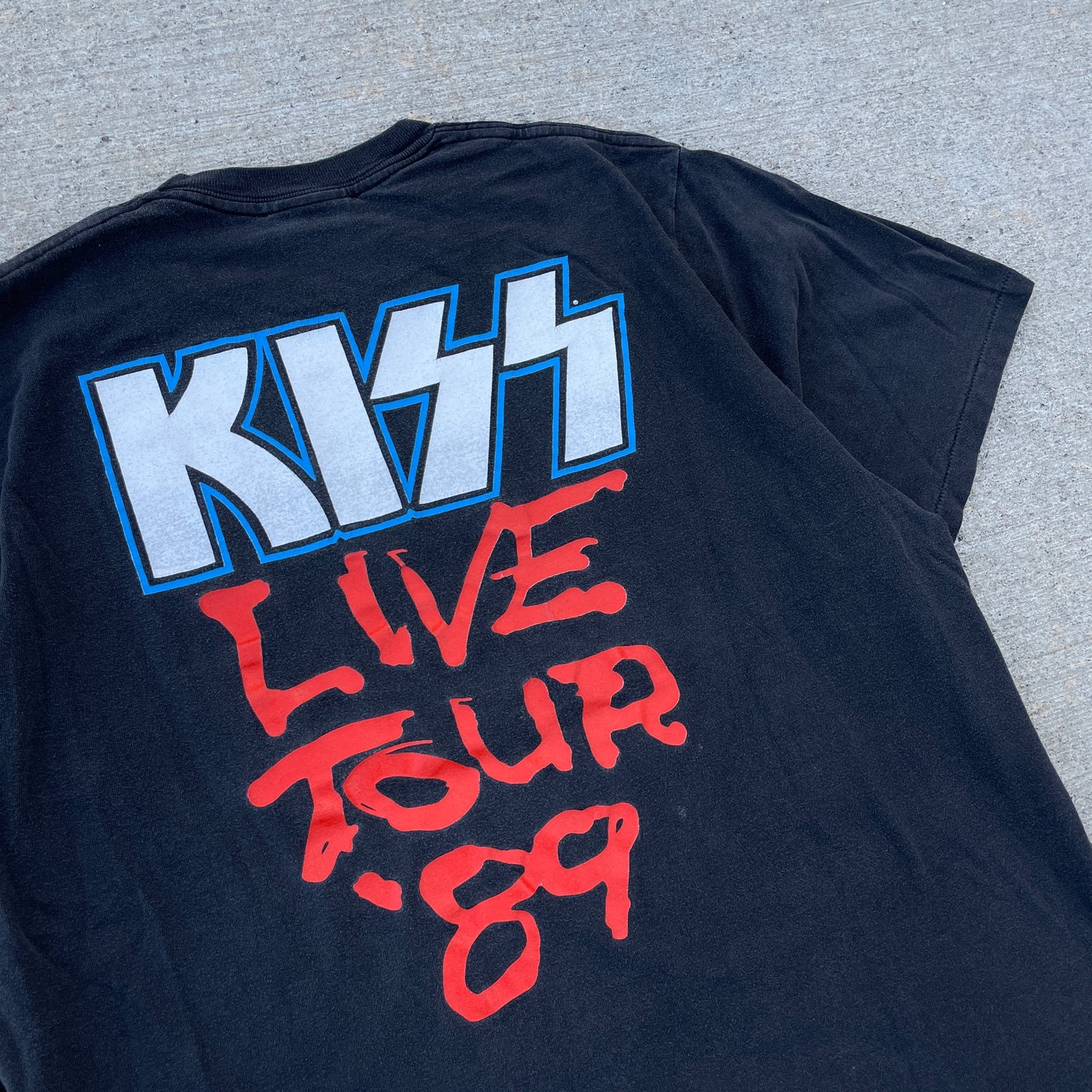 1989 Kiss Live Tour Band T-Shirt
