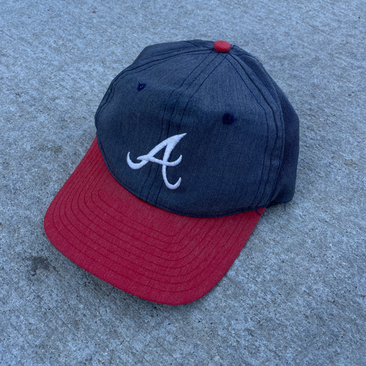 1980s Faded Atlanta Braves Snapback Hat