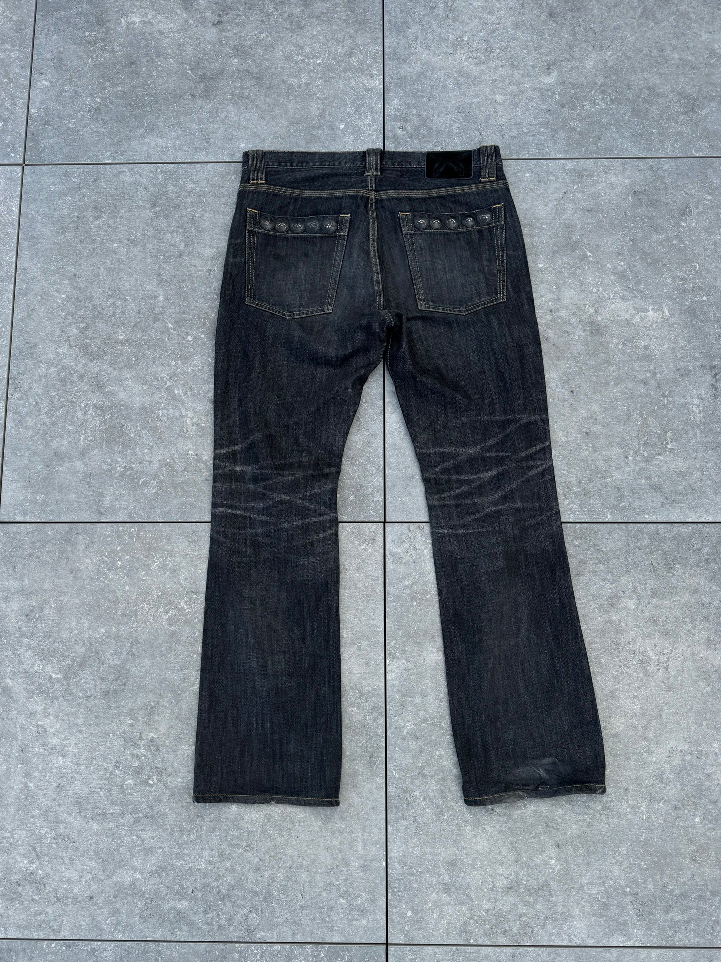 Japanese Brand Roarguns Swarovski Crystal Bootcut Jeans [34]