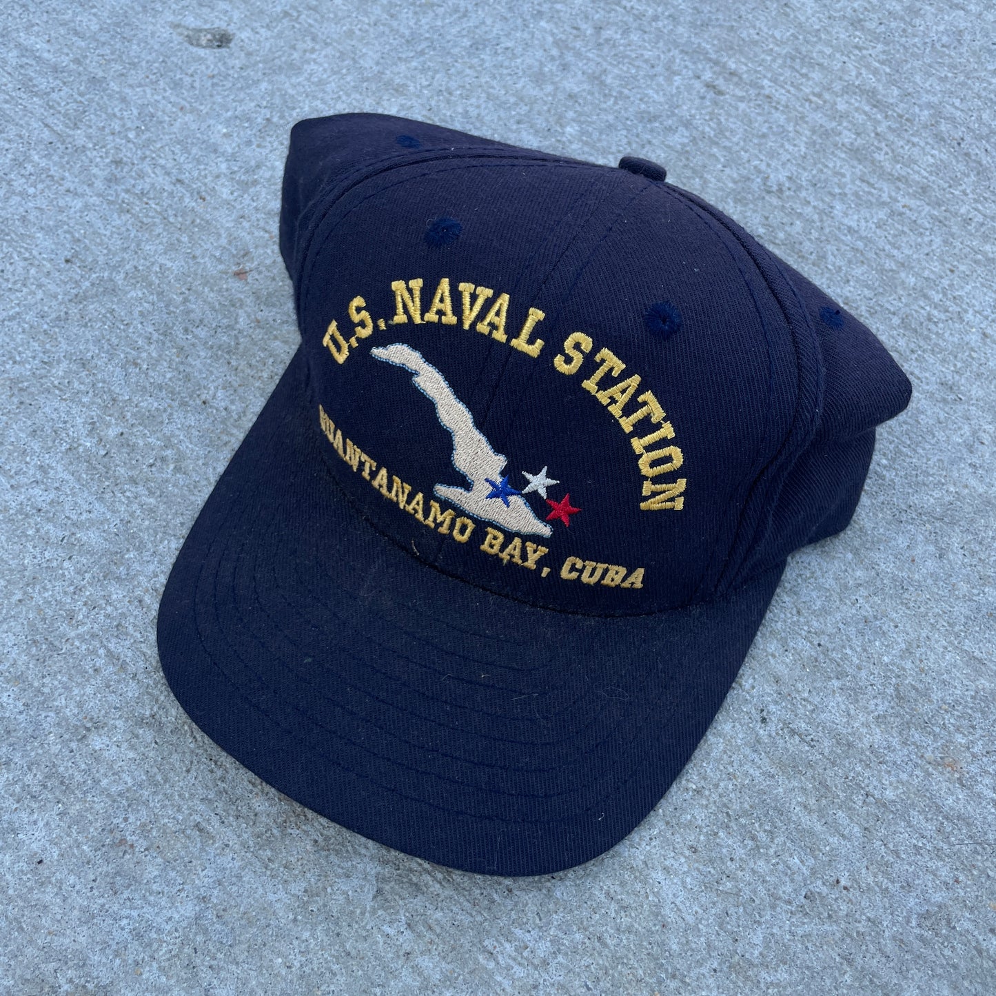 1990s U.S. Naval Station Snapback Hat