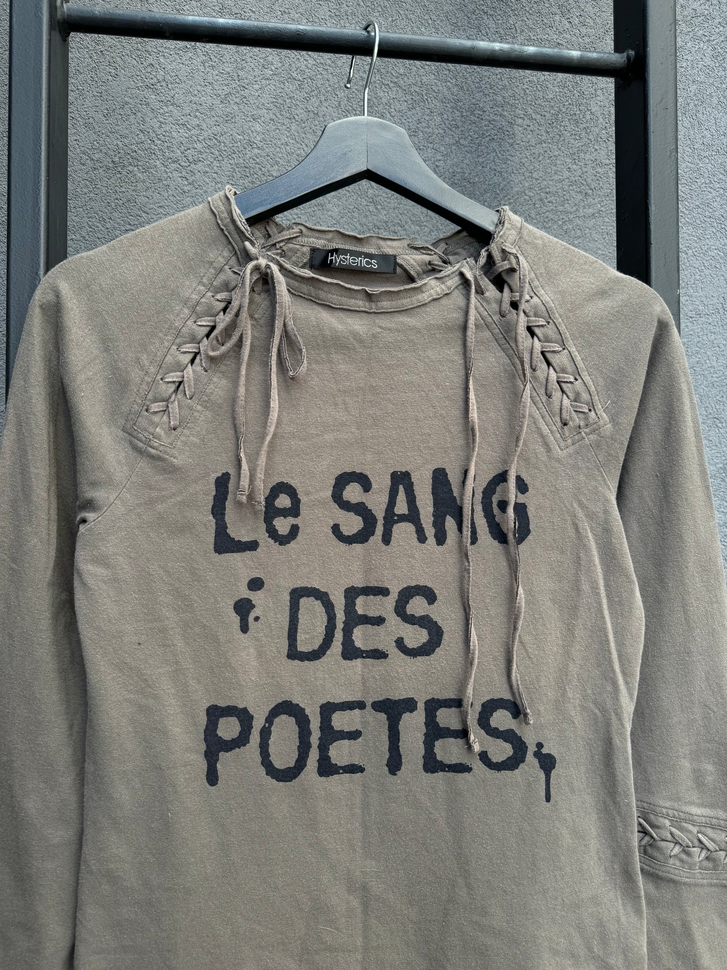 Hysteric Glamour "Les Sang Des Poetes" String/Lace Shirt