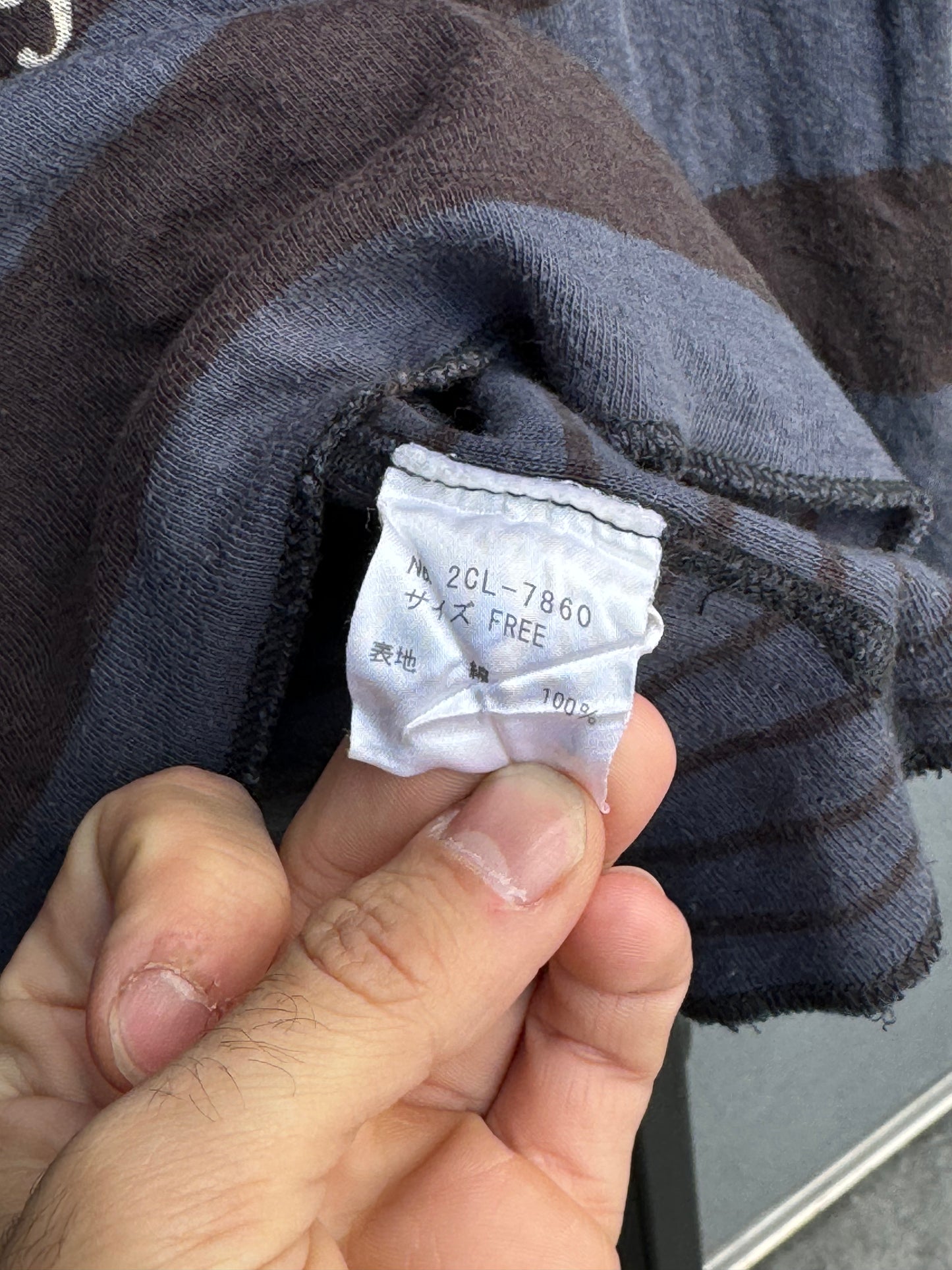 RARE 1990s Hysteric Glamour Rat Art Striped Longsleeve Shirt