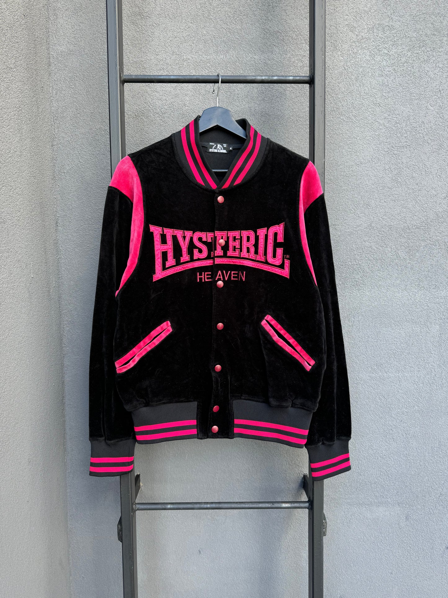 Hysteric Glamour Hysteric Heaven Velour Varsity Jacket