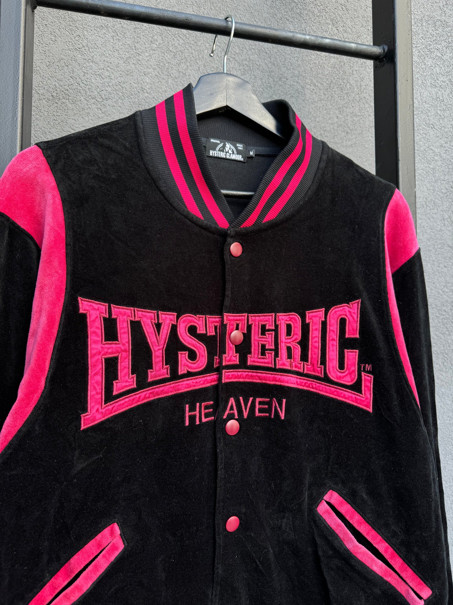 Hysteric Glamour Hysteric Heaven Velour Varsity Jacket