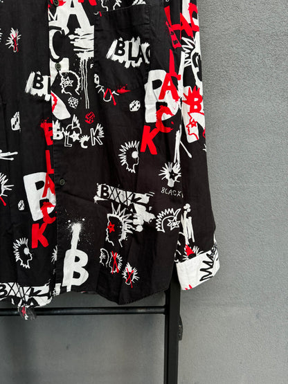 Comme Des Garcons Black Button-Up Shirt [XL]