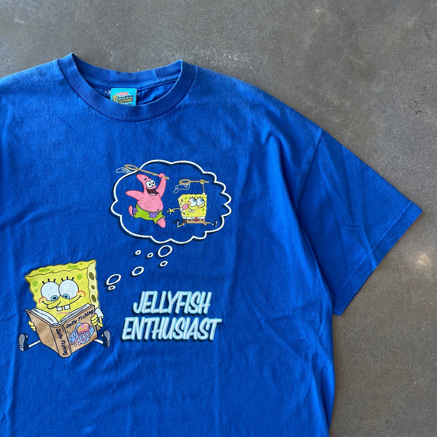 Y2K Spongebob Jellyfish Enthusiast T-Shirt [XL]