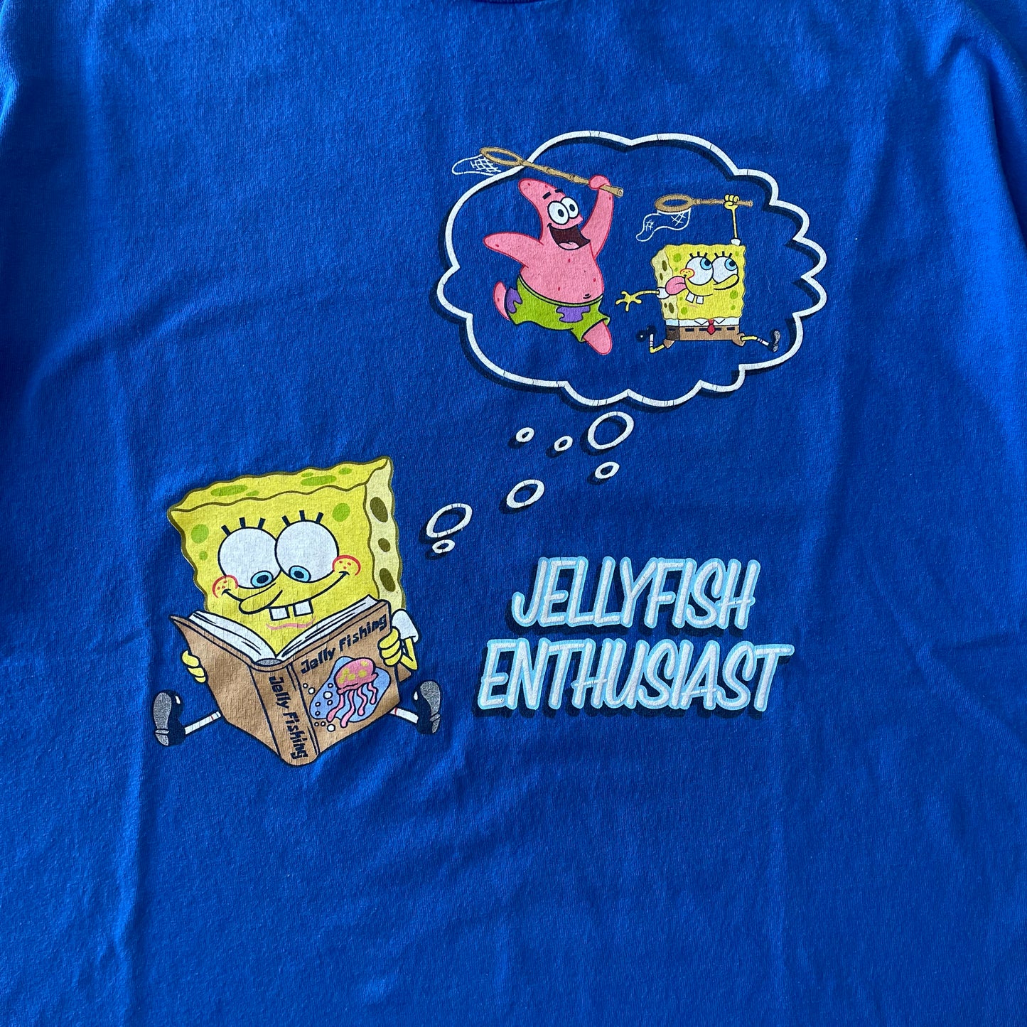 Y2K Spongebob Jellyfish Enthusiast T-Shirt [XL]