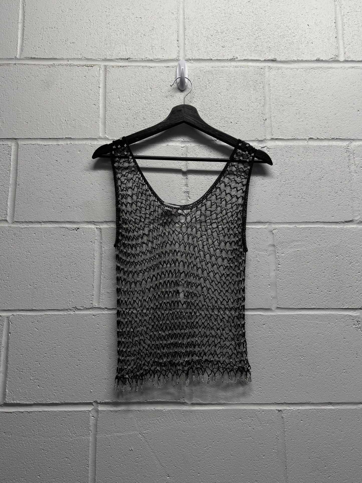 Y2K Rave Beaded Chainmail Top [S/M]