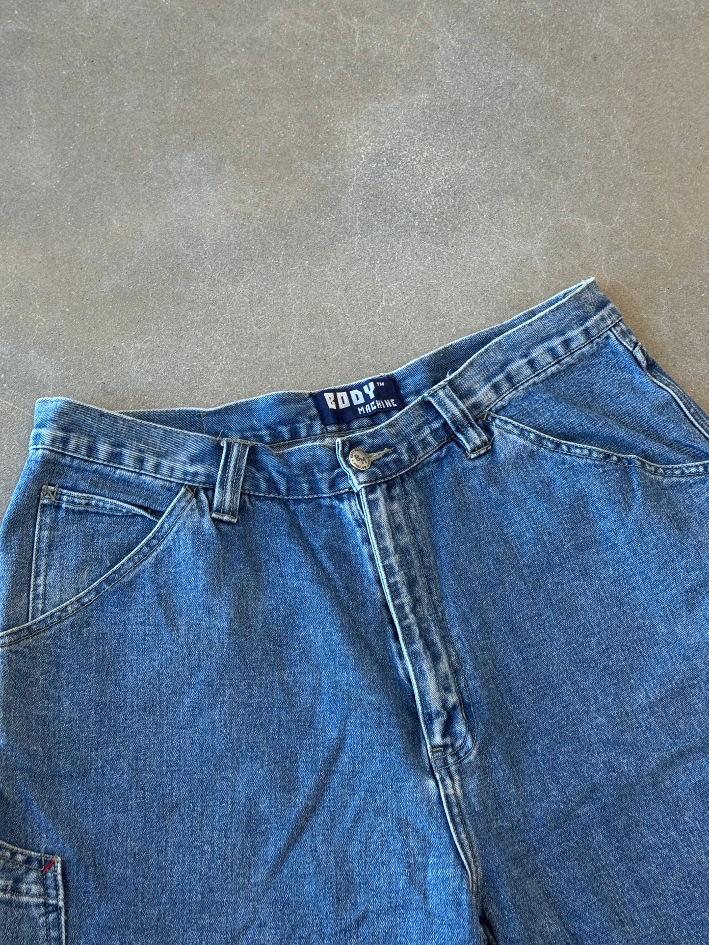 Vintage Y2K Body Machine Baggy Cargo Shorts [36]