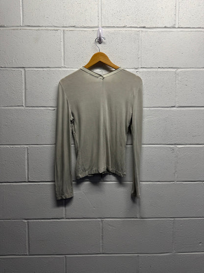 Y2K 2000s Atos Lombardini Full Zipper Longsleeve Top [M]