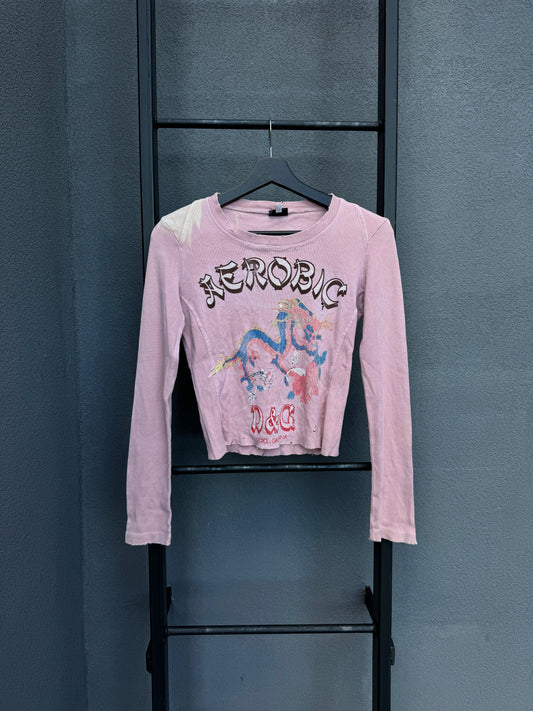 Vintage Y2K Dolce&Gabanna Cropped Longsleeve [M]