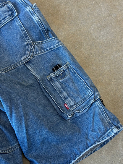 Vintage Y2K Body Machine Baggy Cargo Shorts [36]