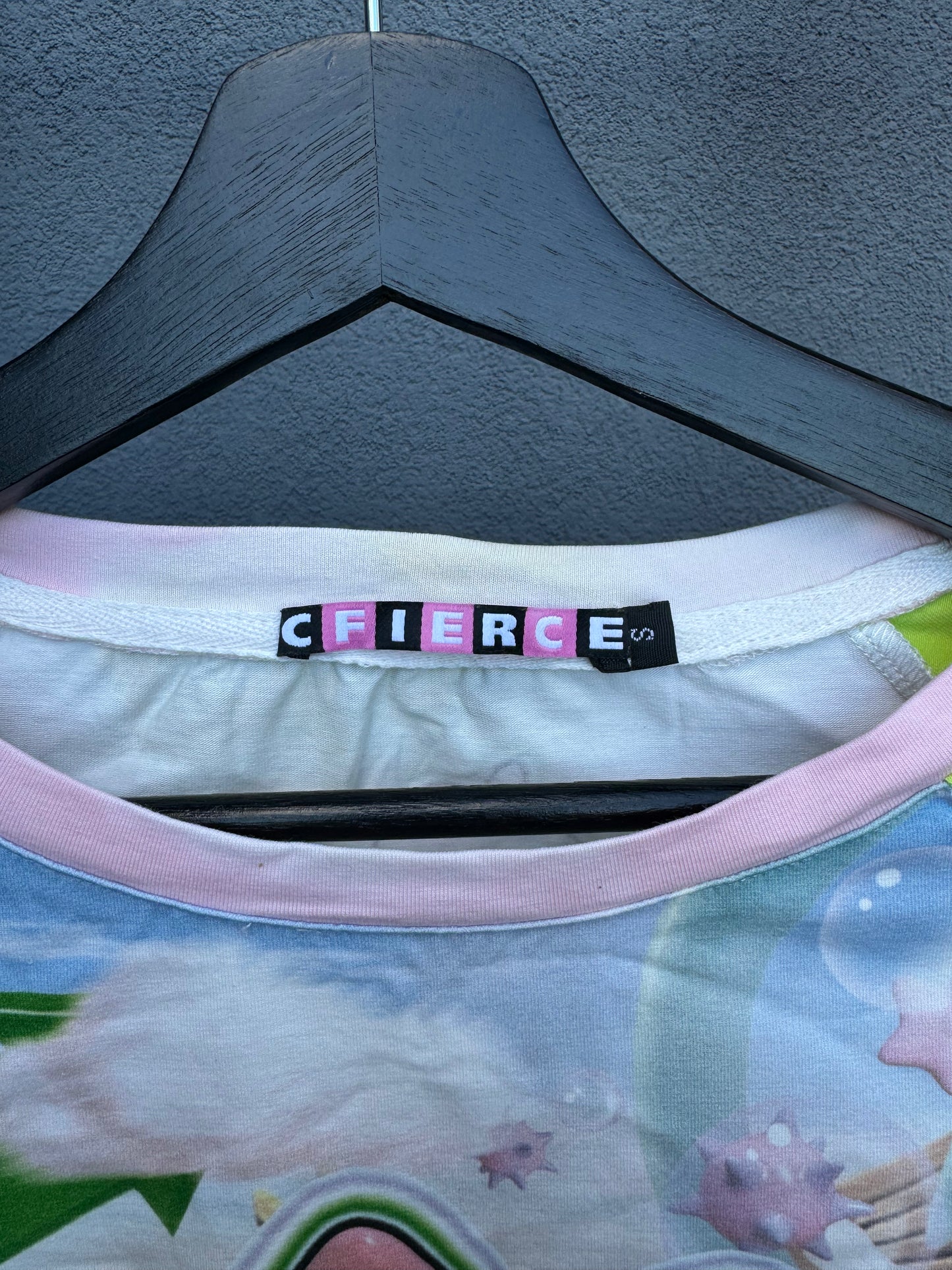 Japanese Brand Cyber Y2K All Over Print Longsleeve [S/M]