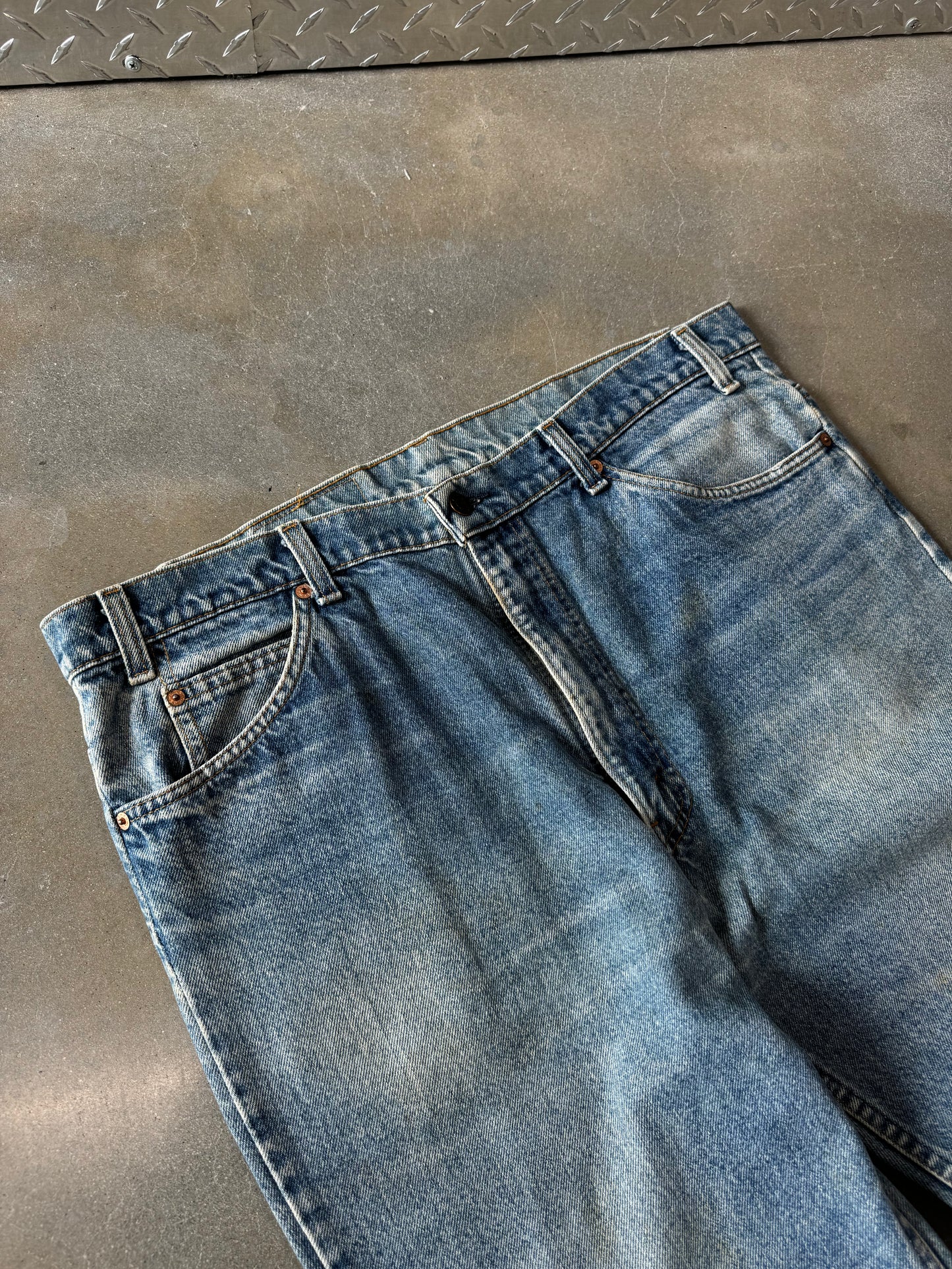 Vintage 1980s Orange Tab Levis 517 Flared Jeans [38x32]