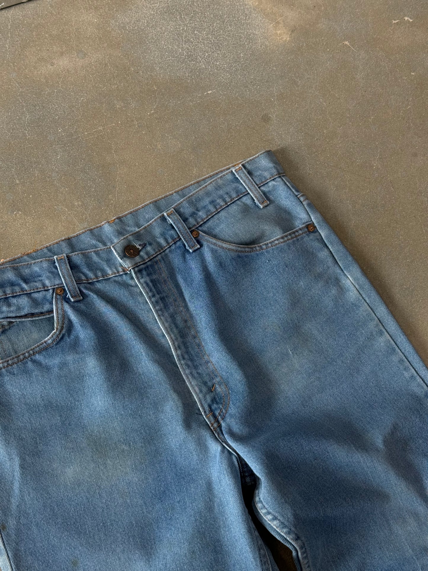 Vintage 1980s Orange Tab Levis 517 Flared Jeans [35x30]