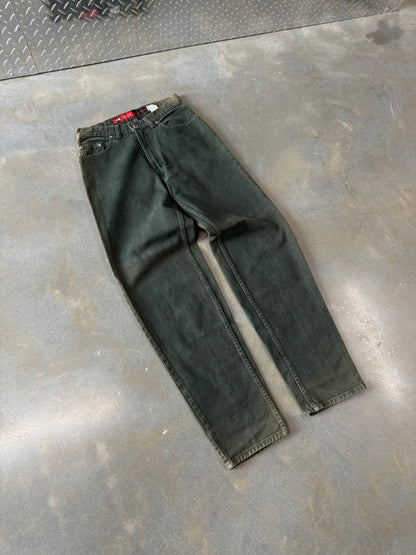 Vintage 1990s Levis Silver Tab Moss Green Jeans [30x34]