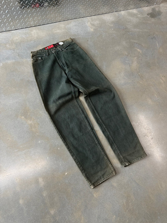 Vintage 1990s Levis Silver Tab Moss Green Jeans [30x34]