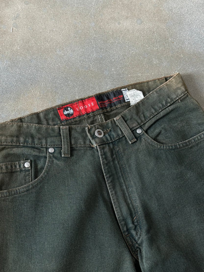 Vintage 1990s Levis Silver Tab Moss Green Jeans [30x34]