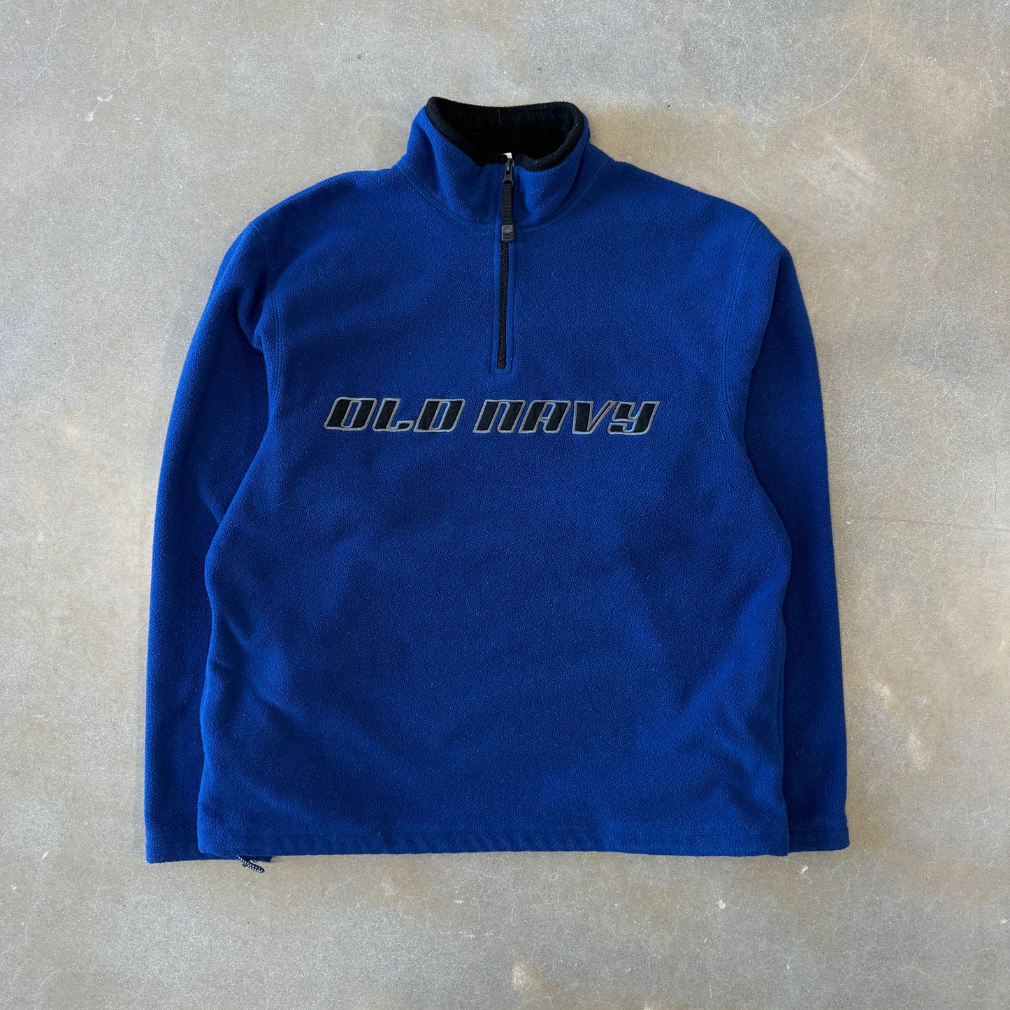 Vintage Y2K Old Navy Spellout Fleece 1/4 Zip [L]