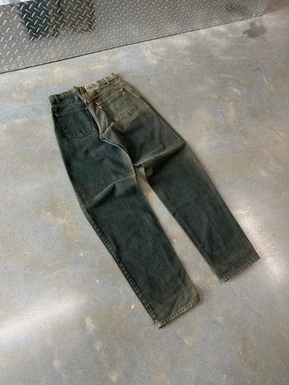 Vintage 1990s Levis Silver Tab Moss Green Jeans [30x34]
