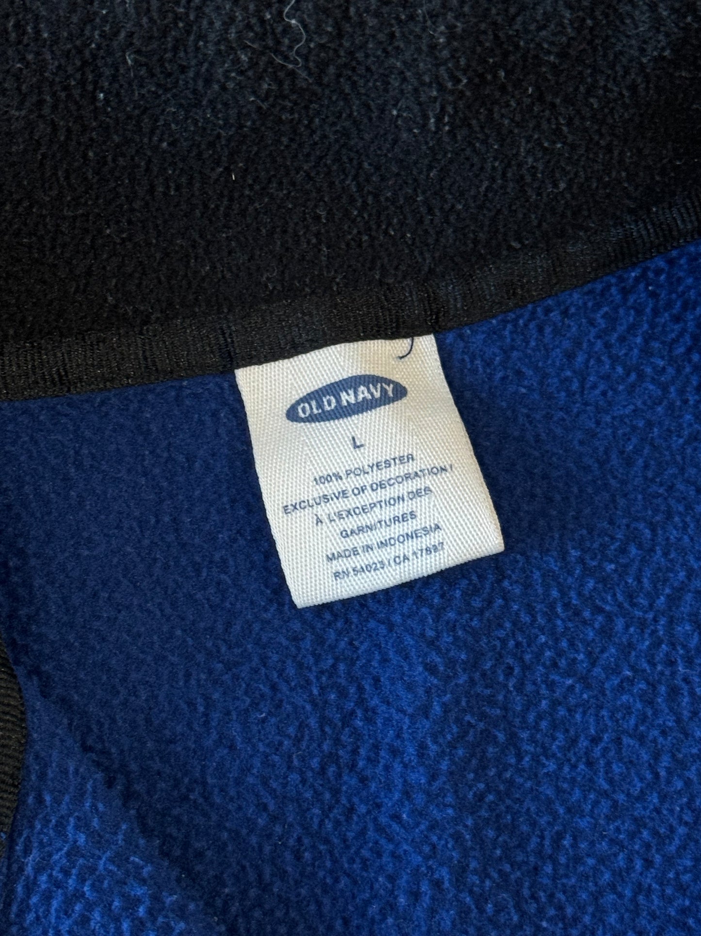 Vintage Y2K Old Navy Spellout Fleece 1/4 Zip [L]