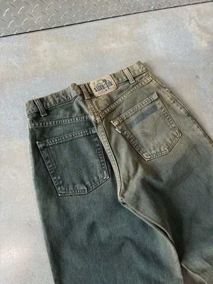 Vintage 1990s Levis Silver Tab Moss Green Jeans [30x34]