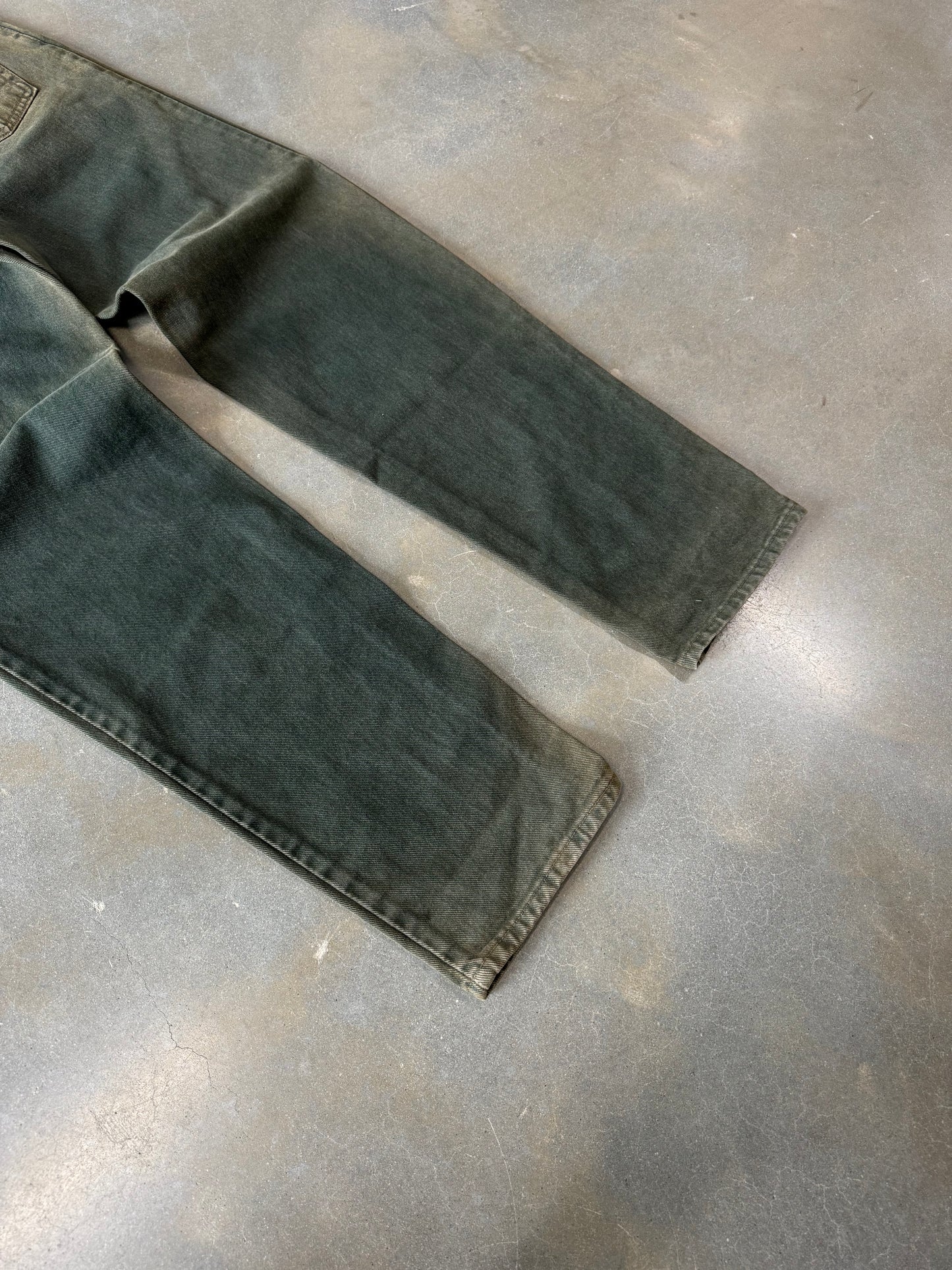 Vintage 1990s Levis Silver Tab Moss Green Jeans [30x34]
