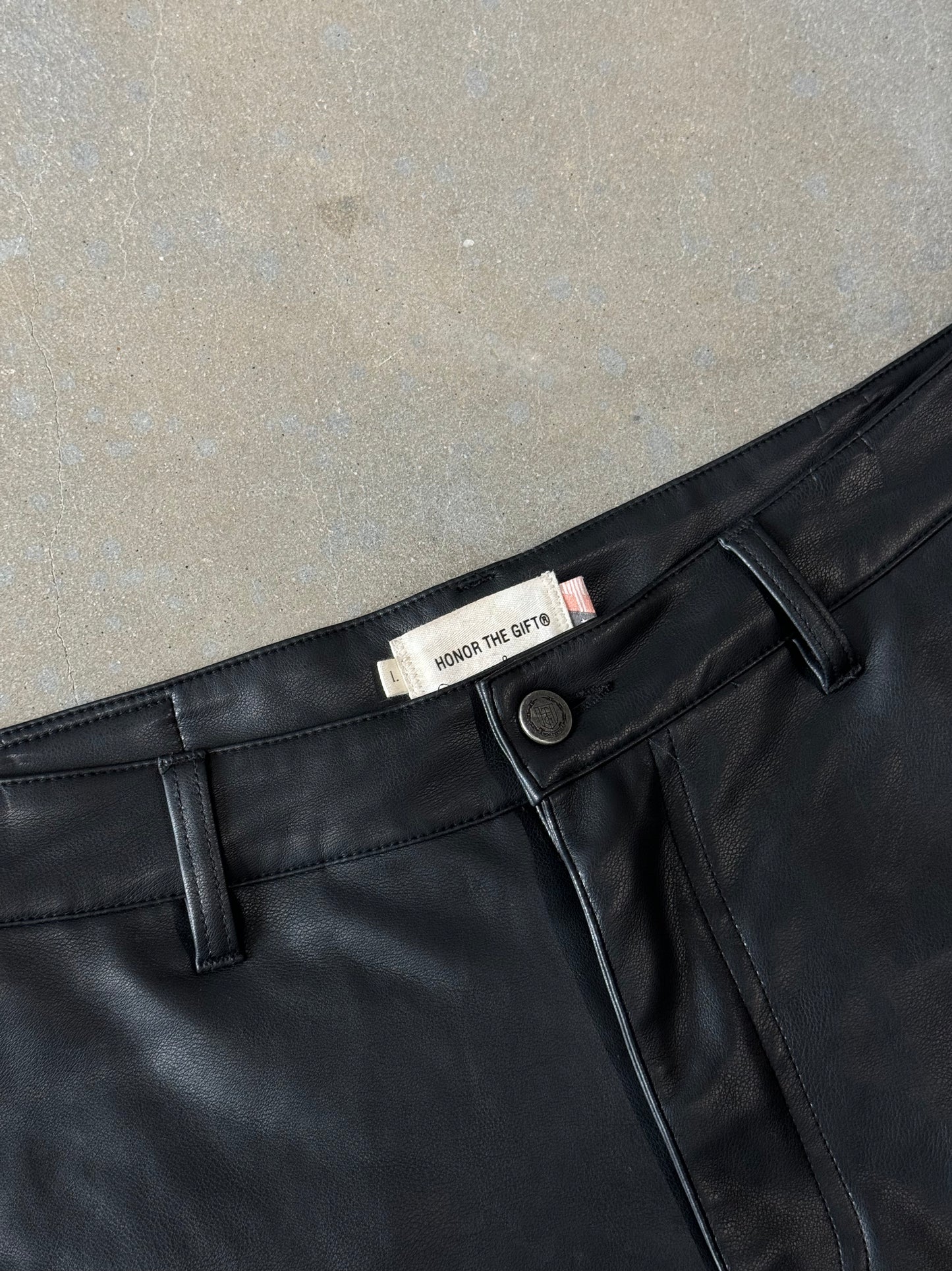 Honor the Gift Vegan Leather Shorts [32]