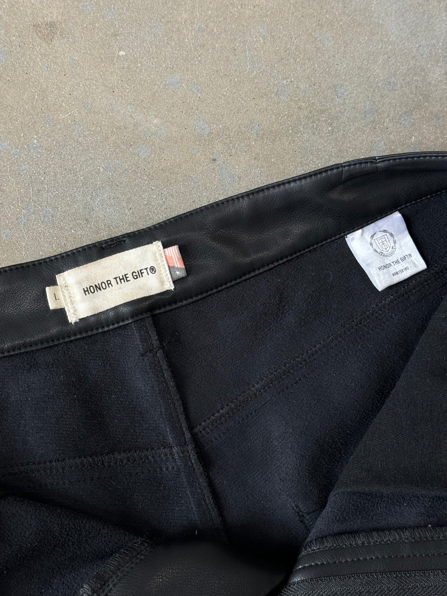 Honor the Gift Vegan Leather Shorts [32]