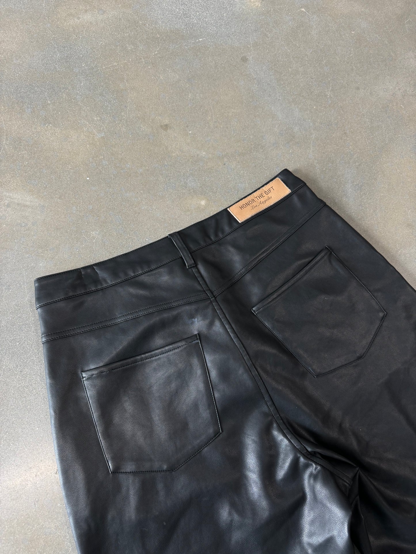 Honor the Gift Vegan Leather Shorts [32]