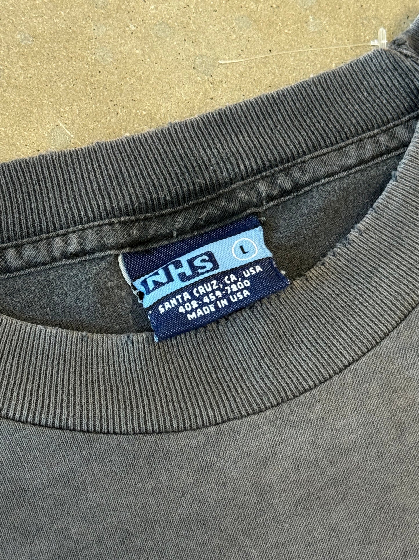 Vintage 1990s Faded/Distressed Santa Cruz Longsleeve T-Shirt [L]