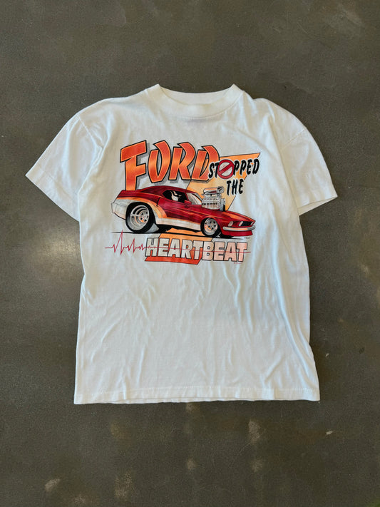 Vintage 1990s Ford Stopped the Heartbeat Graphic T-Shirt [M]