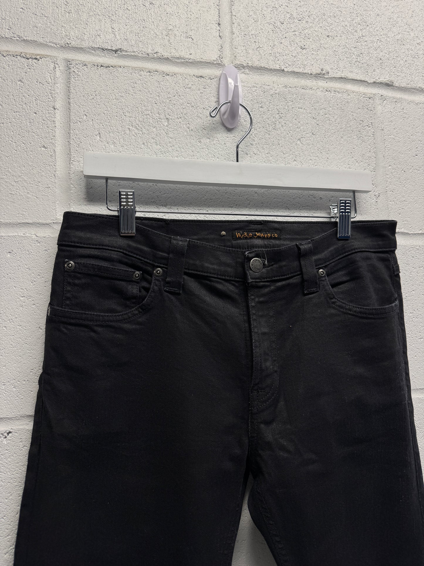 Nudie Waxed Skinny Jeans [32]