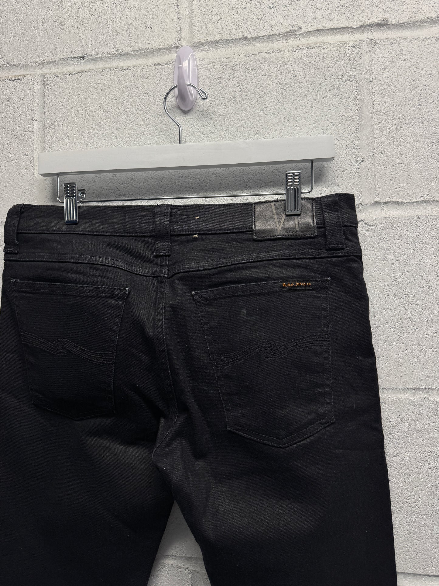 Nudie Waxed Skinny Jeans [32]