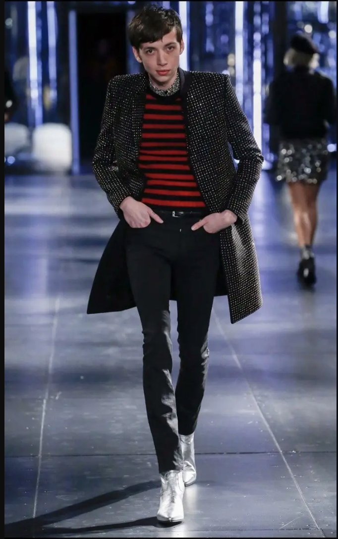 AW15 Saint Laurent Striped Sweater [L]