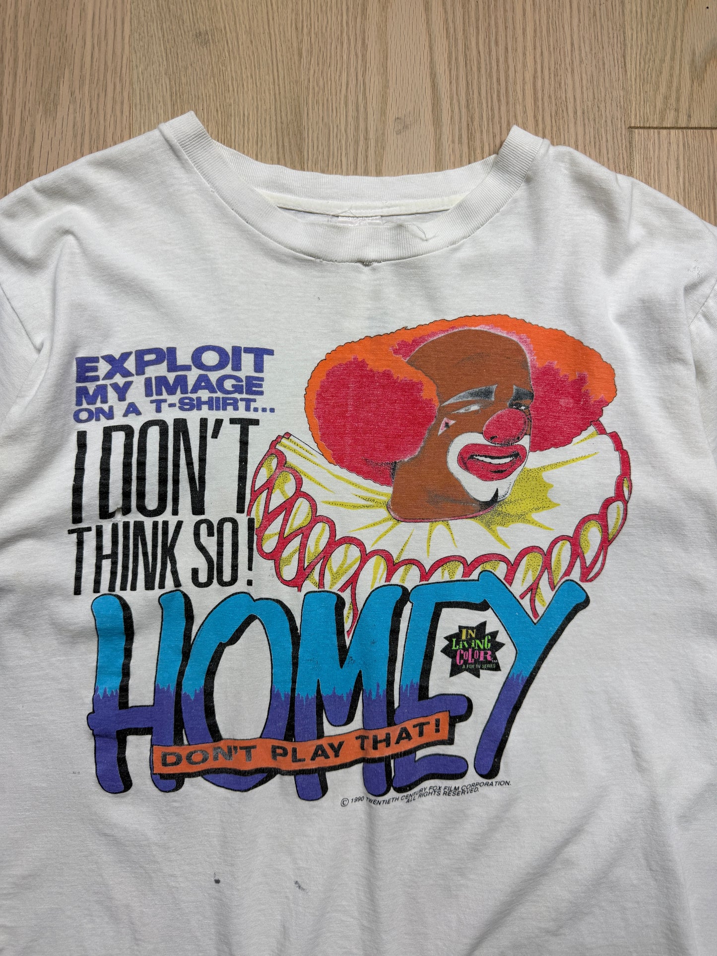 1990s In Living Color Homey the Clown T-Shirt [M]