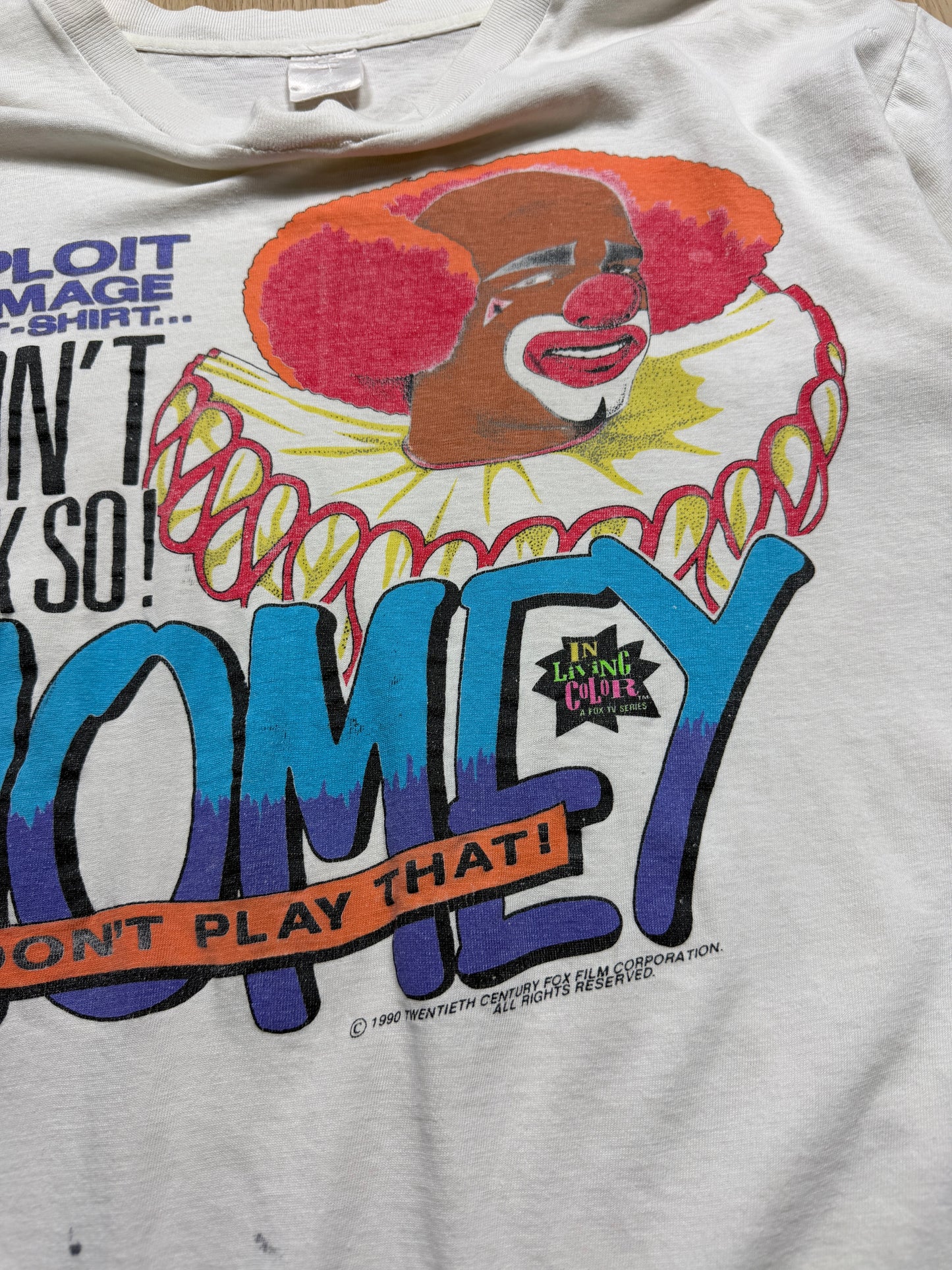 1990s In Living Color Homey the Clown T-Shirt [M]