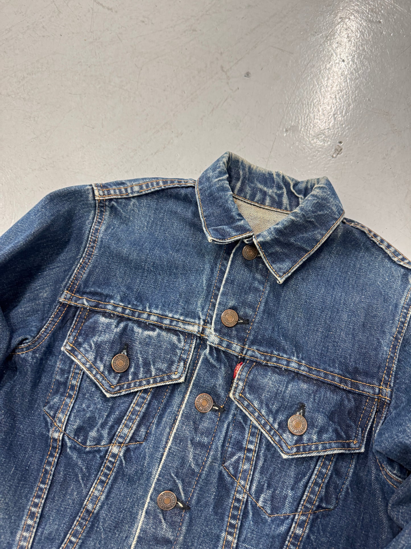 1960s Levis Type III Big 'E' Denim Trucker Jacket [S]