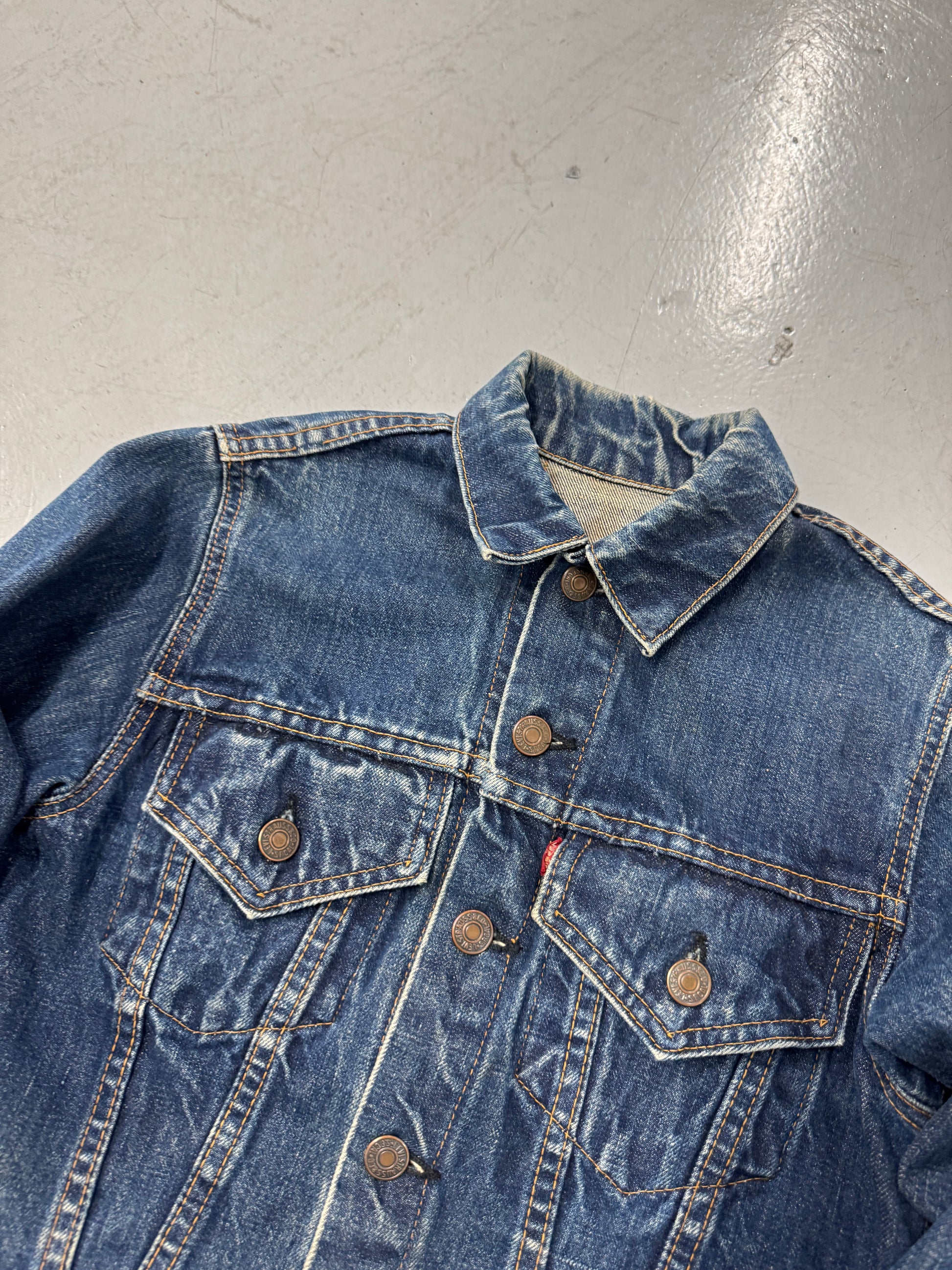 1960s Levis Type III Big 'E' Denim Trucker Jacket [S]