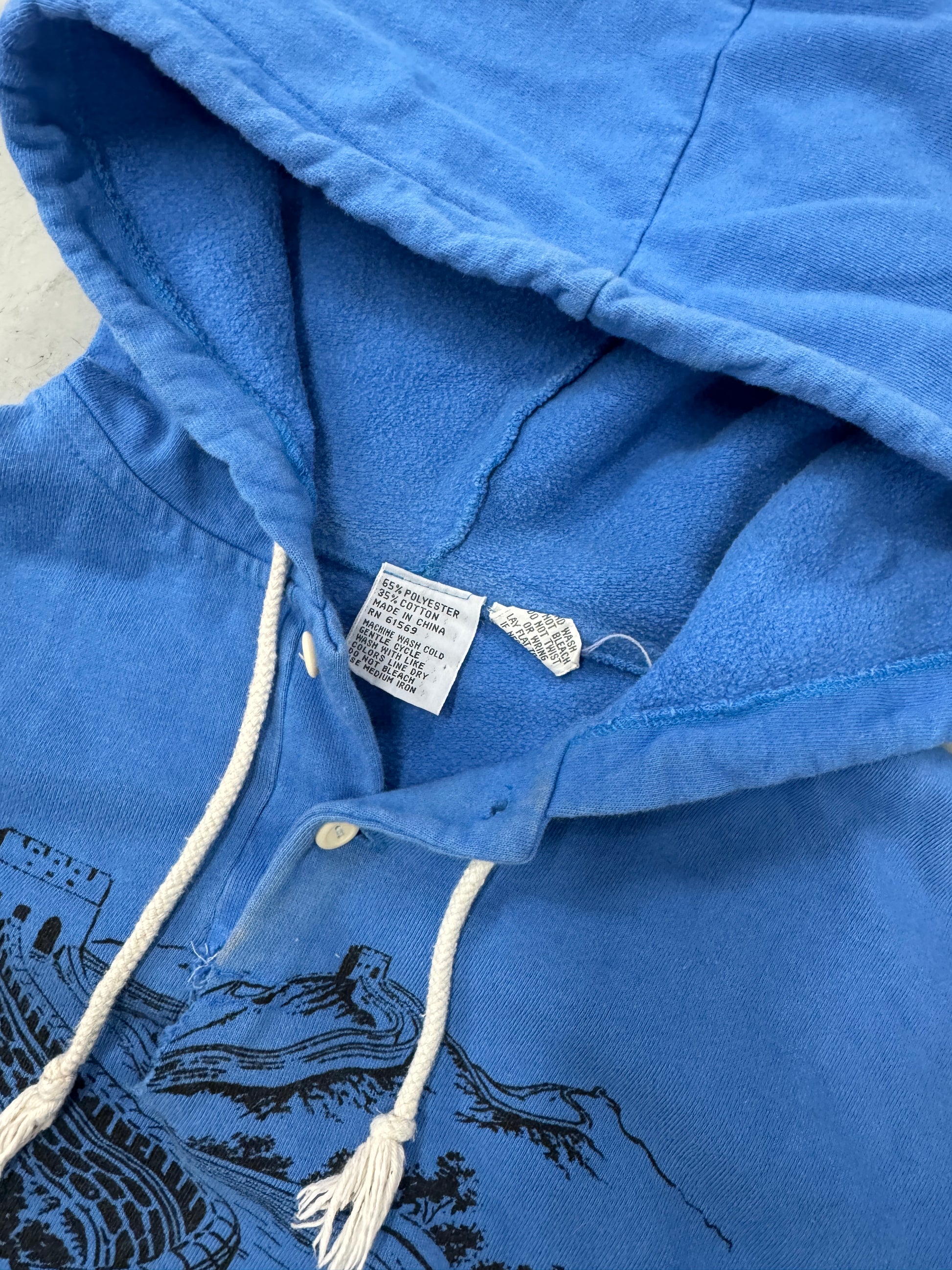1980s Distressed China Great Wall Hoodie [M]