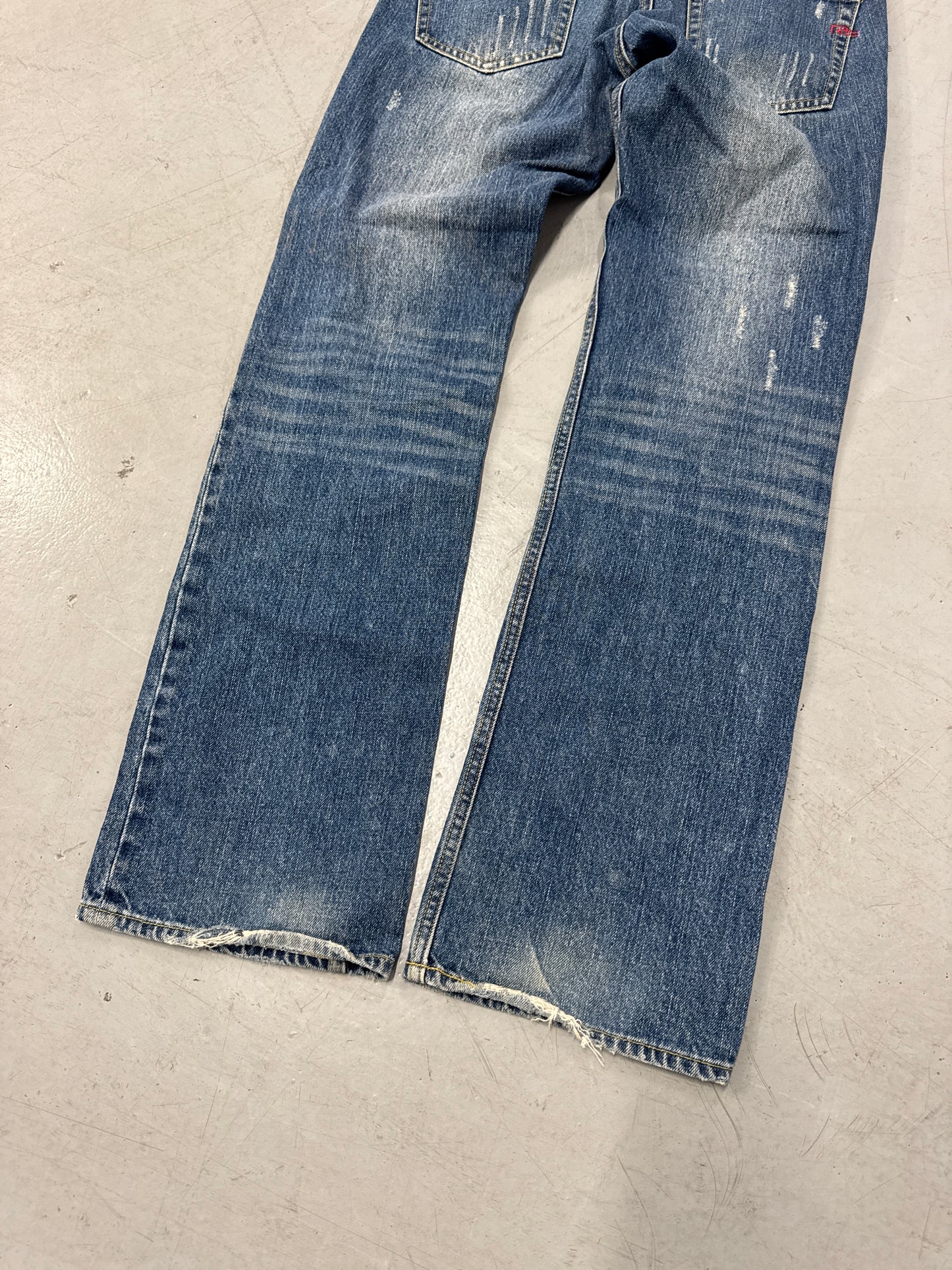 Nicole Club For Men Distressed Straight Leg Denim w/ Camo [32]