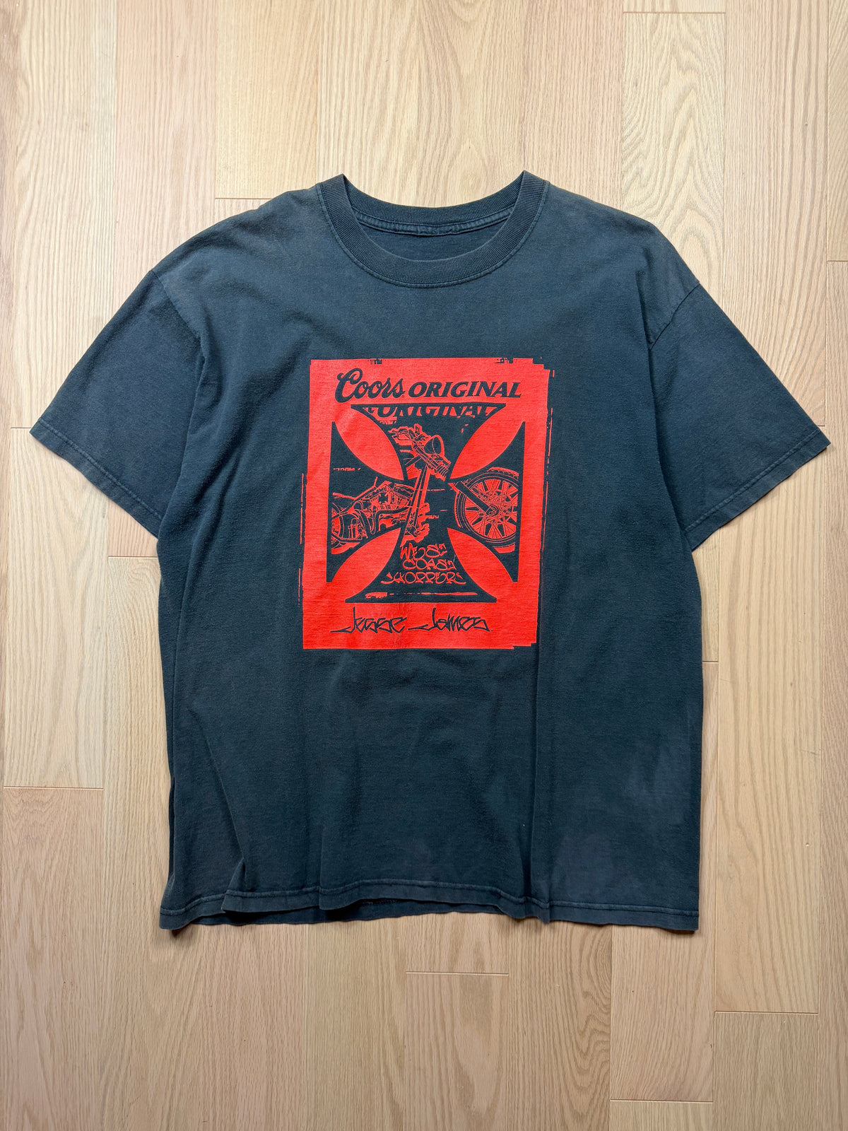 2000s West Coast Choppers x Coors Light x Jessie Jones T-Shirt [XL]