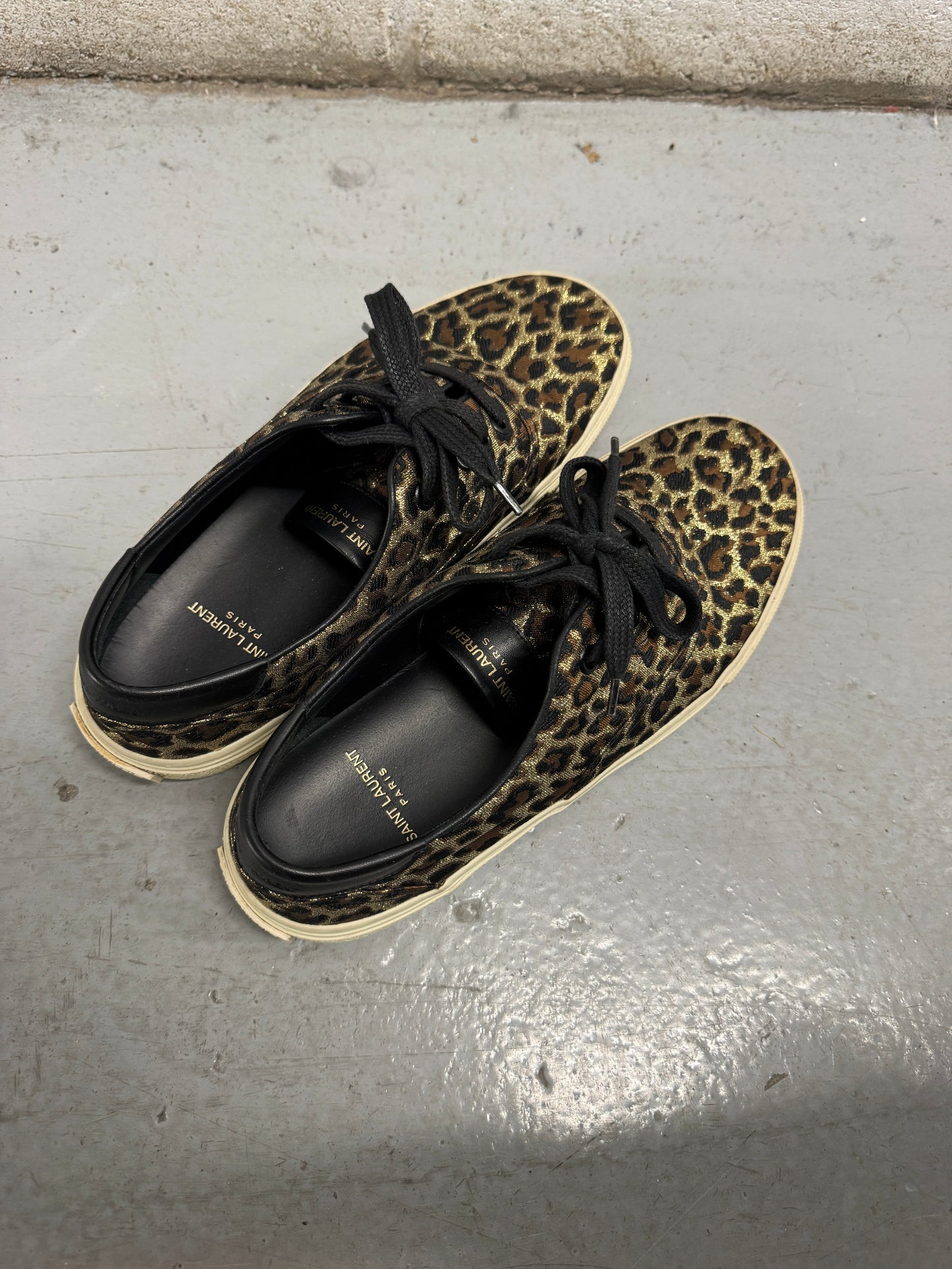 Saint Laurent Venice Leopard Print Sneakers [EU40]