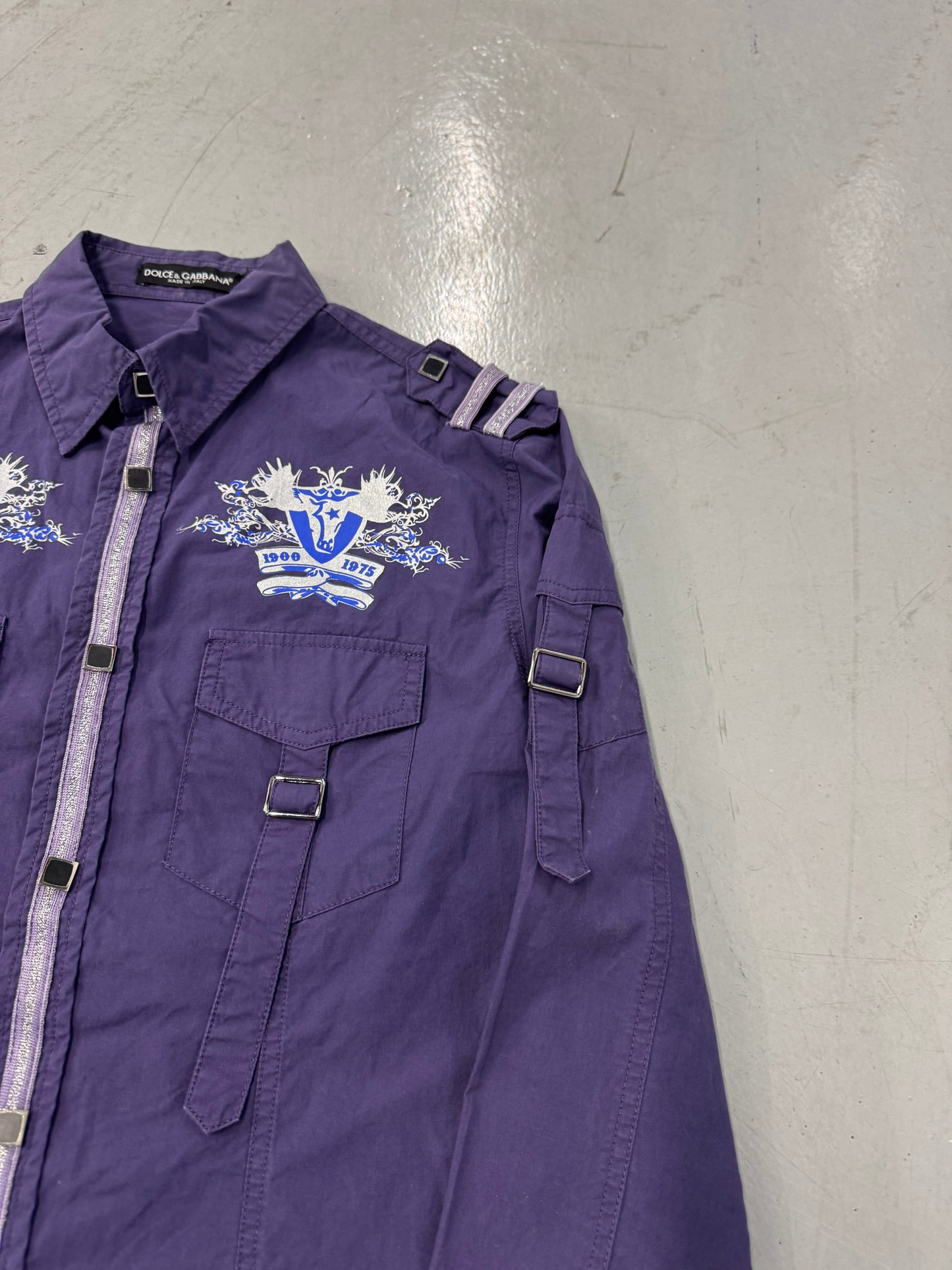 2000s Dolce &amp; Gabbana Military/Western Button-Up [M]