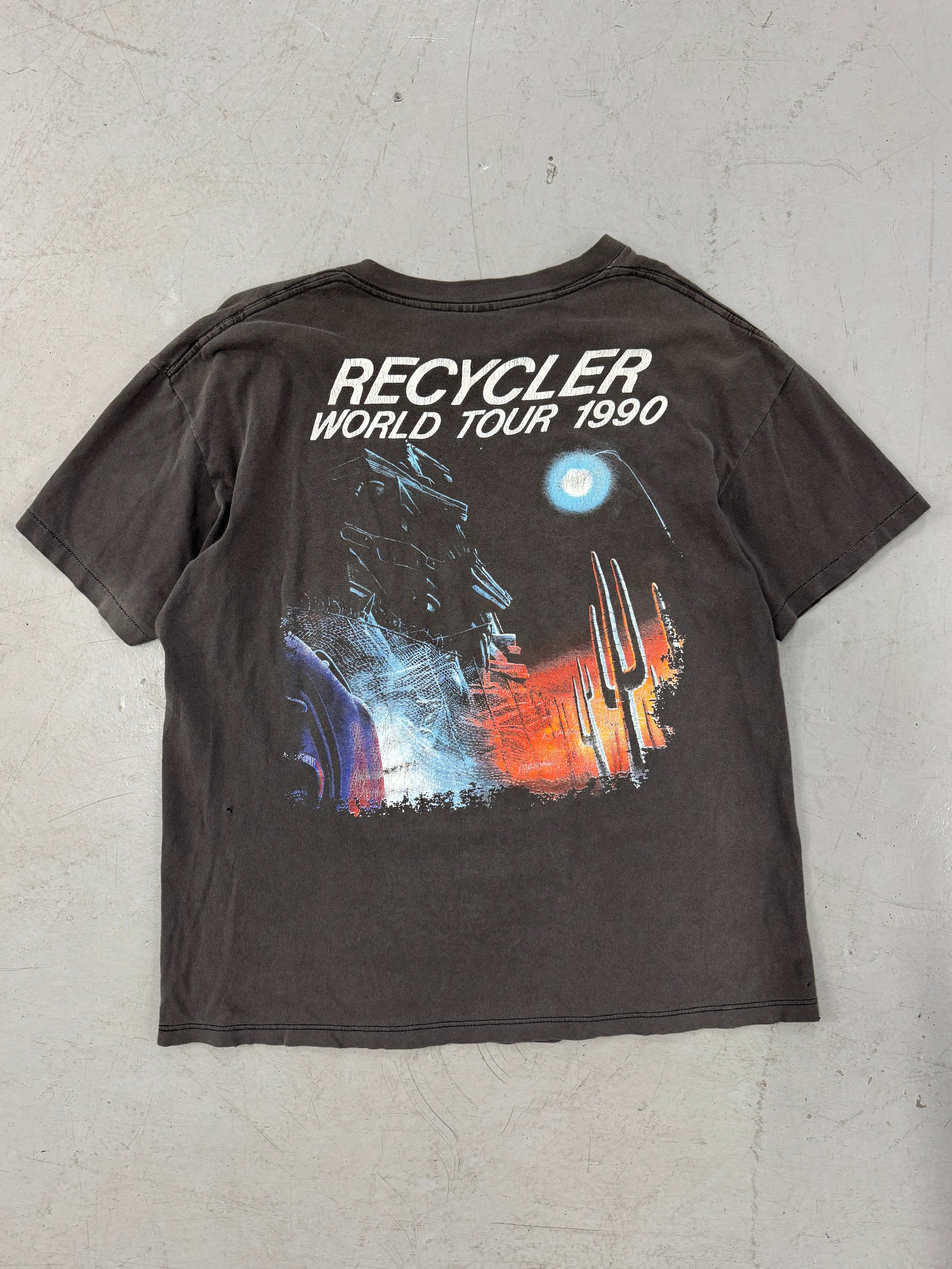 1990s Thrashed ZZ Top Band T-Shirt [XL]