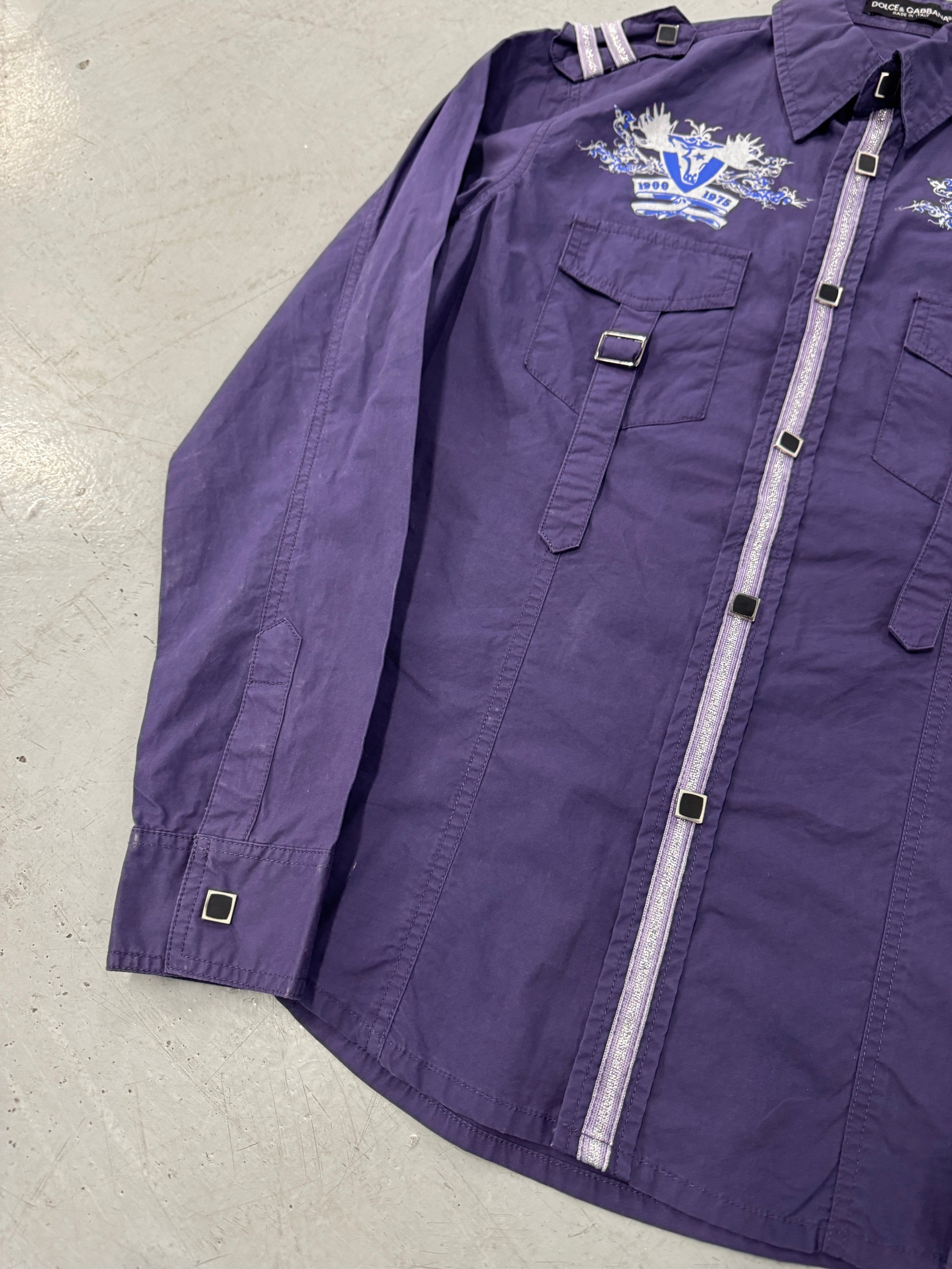 2000s Dolce &amp; Gabbana Military/Western Button-Up [M]