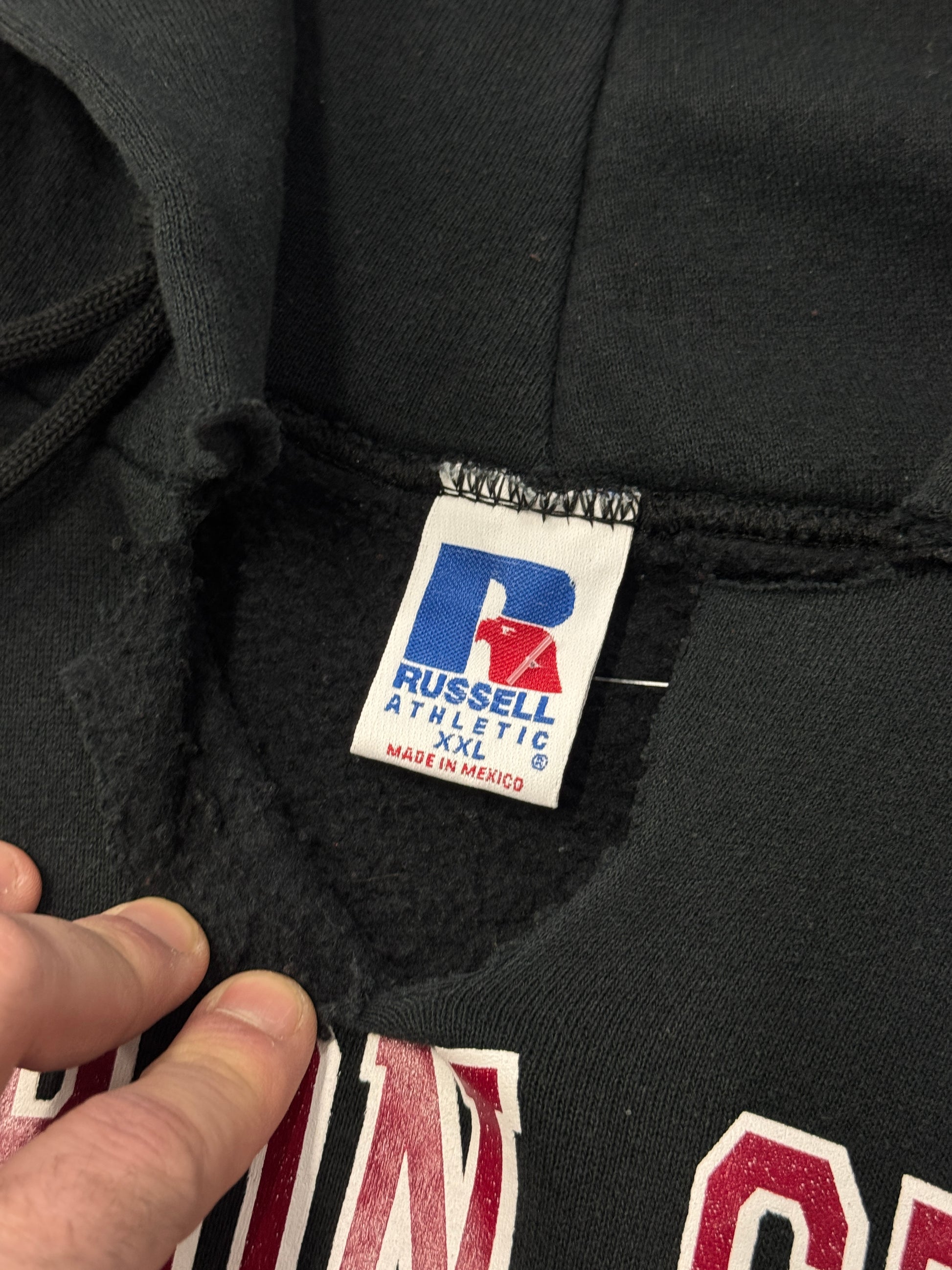 1990s Distressed Russell Hoodie [XXL]