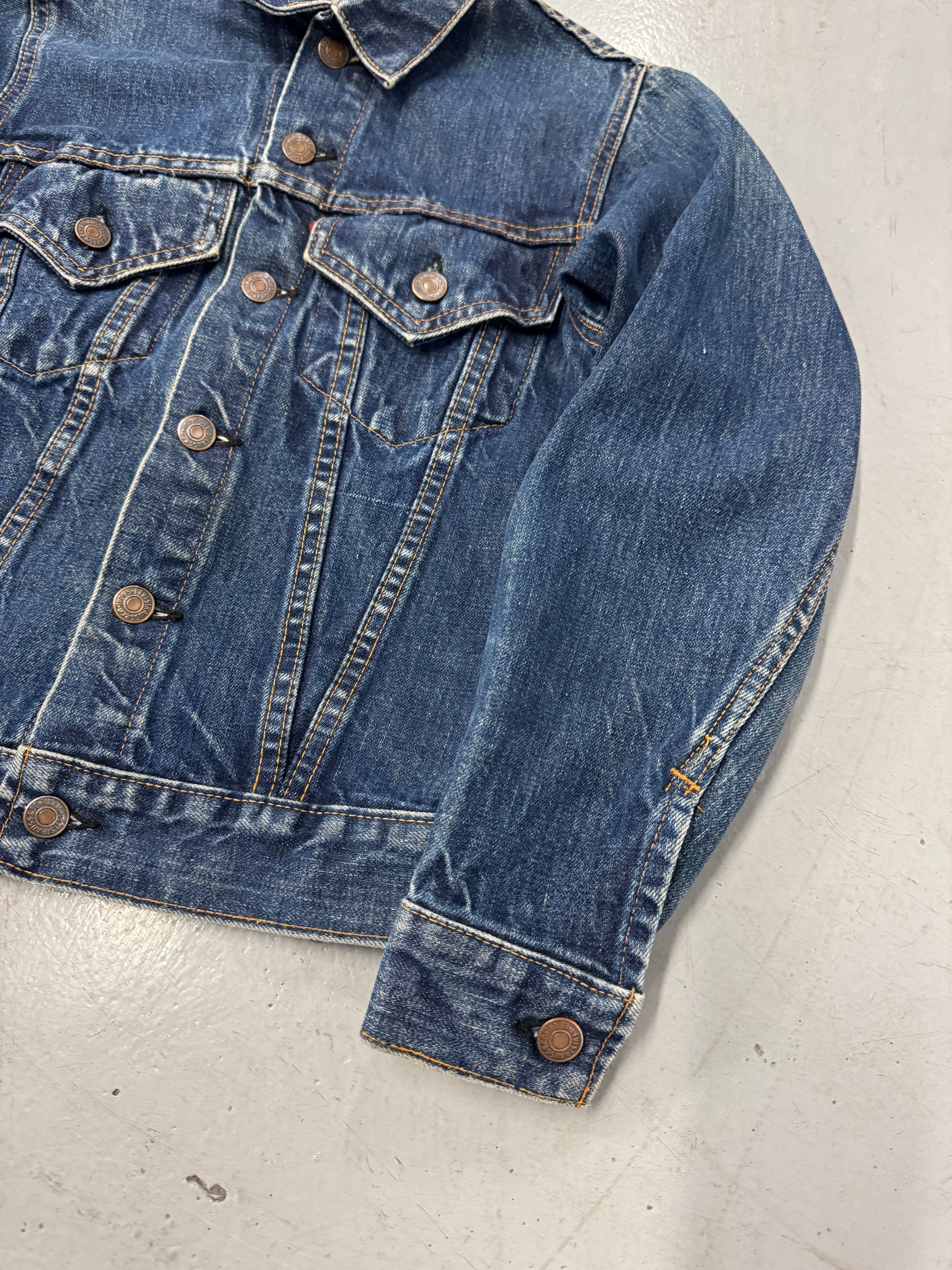 1960s Levis Type III Big 'E' Denim Trucker Jacket [S]